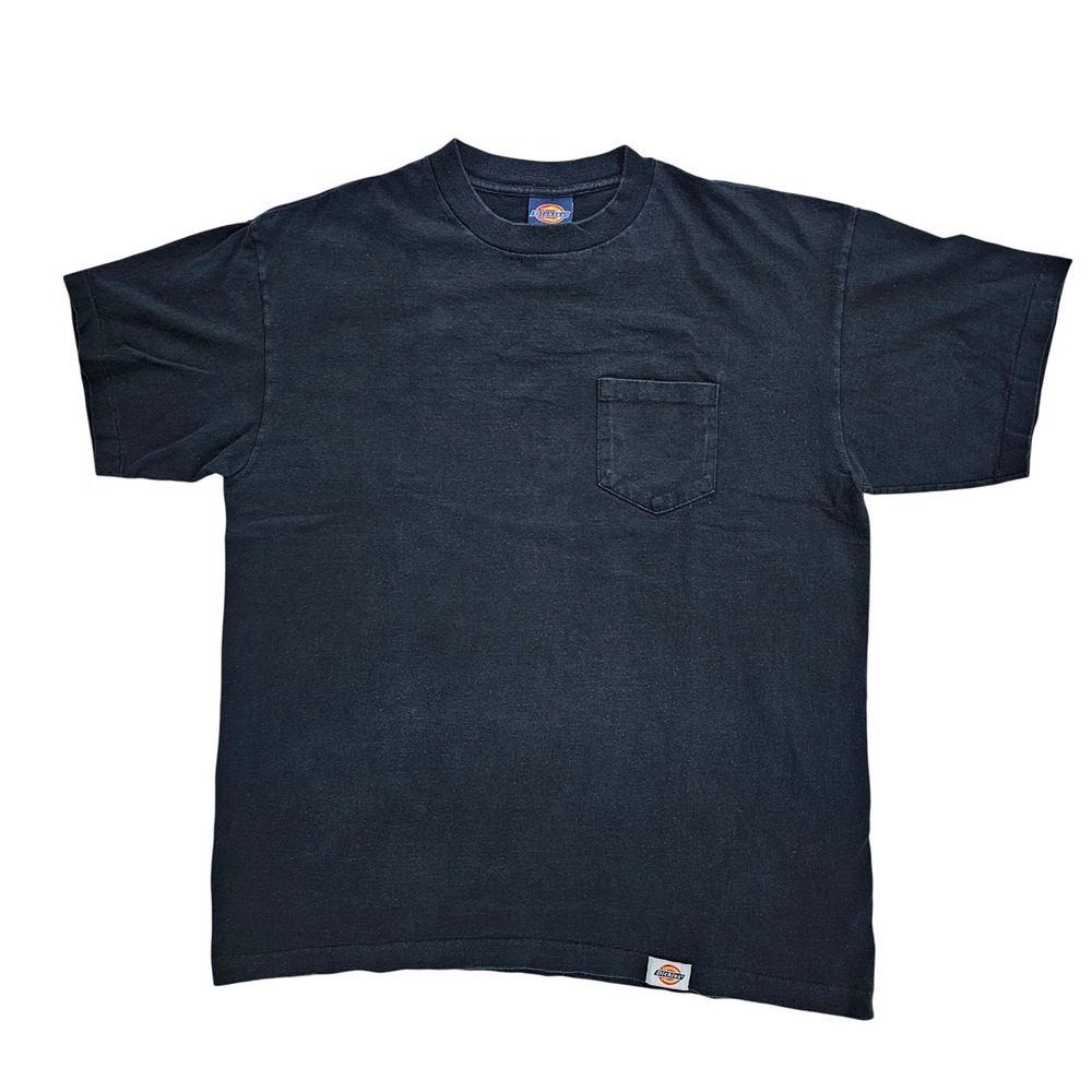 Dickies Men XL Black Pocket T-Shirt Short Sleeve Workwear Made in USA